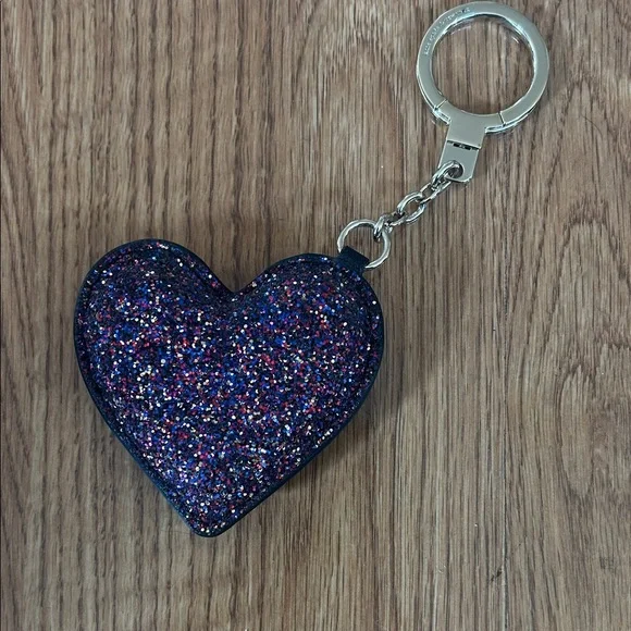 Kate Spade heart keychain sparkle - Picture 3 of 6